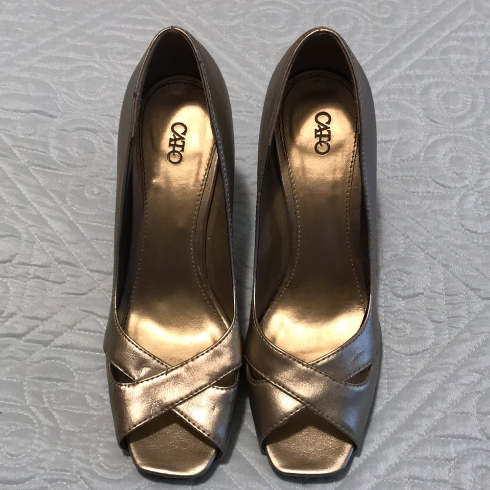 Cato Gold High Heel Shoes